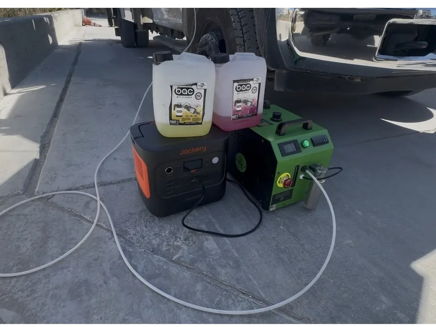 CES BAC 101 kit set up at a customer yard